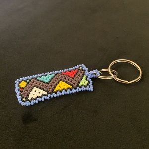 Handmade beaded keychain from South Africa 🇿🇦
